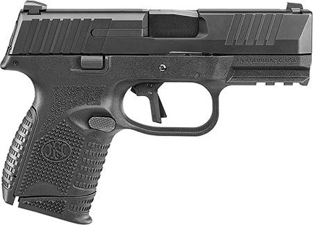 FN 66101642 509C Bundle Compact Frame 9mm Luger 10+1, 3.70" Black Recessed Crown Barrel, Black PVD Serrated Steel Slide  &  Polymer Frame w/Picatinny Rail,  Ambidextrous, 5 Magazines