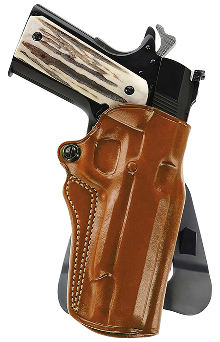 Galco SM2-652 Speed Master 2.0 OWB Tan Leather Paddle Fits Mossberg MC1sc/Ruger Max-9/S&W M & P Shield Plus/Shield 3"9/40  &  2.0 9/40 Right Hand