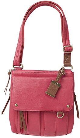Bulldog BDP036 Cross Body Purse w/Holster Pink Leather Most Sm Pistols  &  Revolvers Ambidextrous Hand