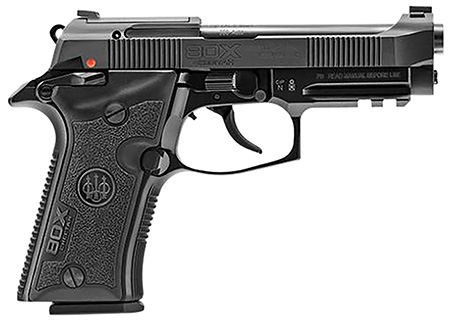 Beretta USA J80XBLK13 80X Cheetah 380 ACP 13+1 3.90" Black Optic Ready/Serrated Slide, Black Anodized Aluminum Frame w/Picatinny Rail  &  Beavertail
