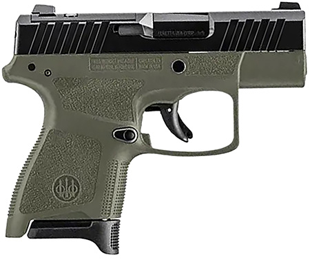 Beretta USA JAXN9278A1 APX A1 Carry Micro-Compact Frame 9mm Luger 8+1 3" Blued Steel Barrel, Black Serrated Steel Slide, OD Green Polymer Frame, Polymer Grip