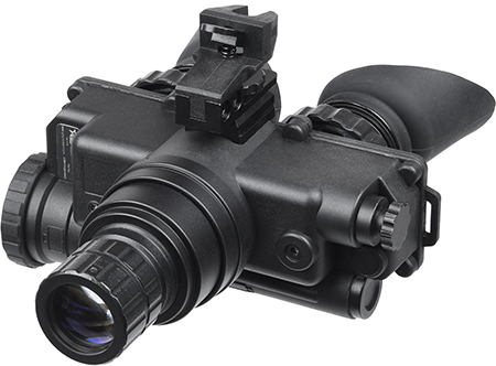 AGM Global Vision 12W7P122154211 Wolf-7 PRO NW1 Night Vision Goggles Black 1x 27mm, Generation 2+ Level 1, 45-54 lp/mm Resolution, White Filter