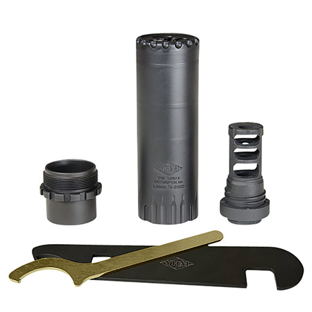 Yankee Hill 2180MB28 Turbo K RB 5.56x45mm NATO, 4.90" L, Black Stainless Steel, Phantom QD Adapter, 1/2"-28 tpi Muzzle Brake