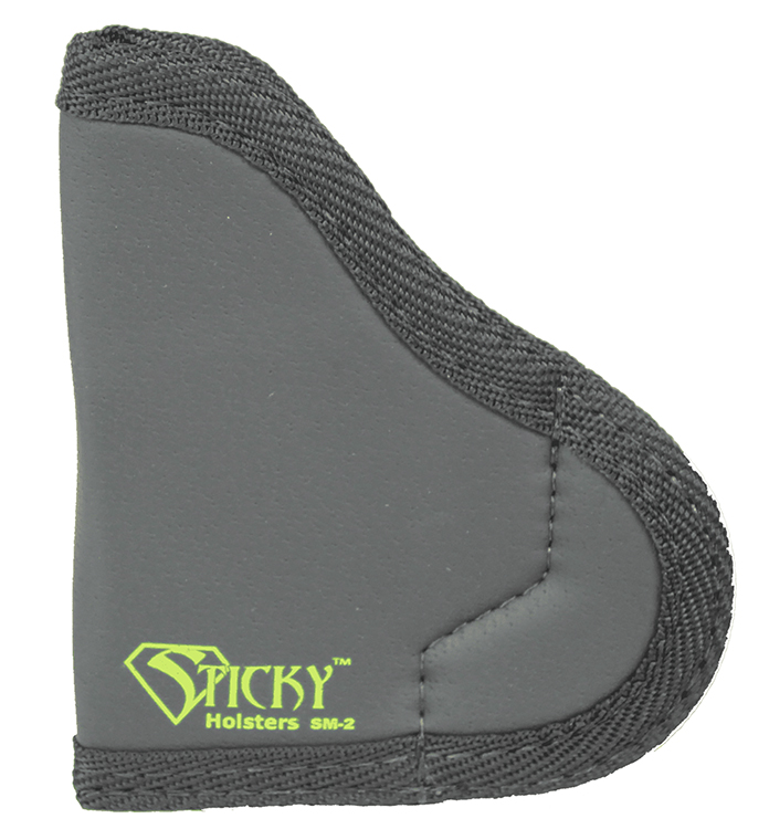 Sticky Holsters SM2 SM-2  IWB Size 2 Black/Green Latex Free Rubber Fits Ruger LCP/.380 Semi-Auto/Taurus P238 Fits Up To 2.50" Barrel Ambidextrous