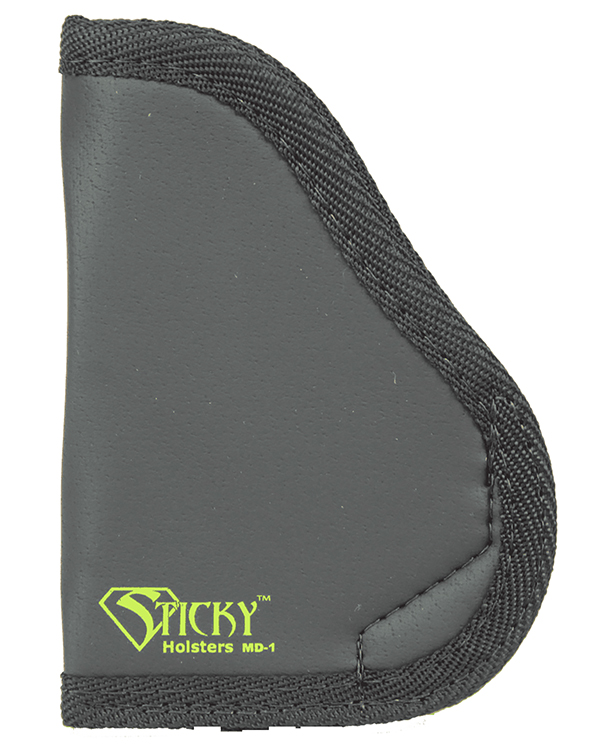Sticky Holsters MD1 MD-1  Black/Green Latex Free Rubber Fits Small 9mm Ambidextrous