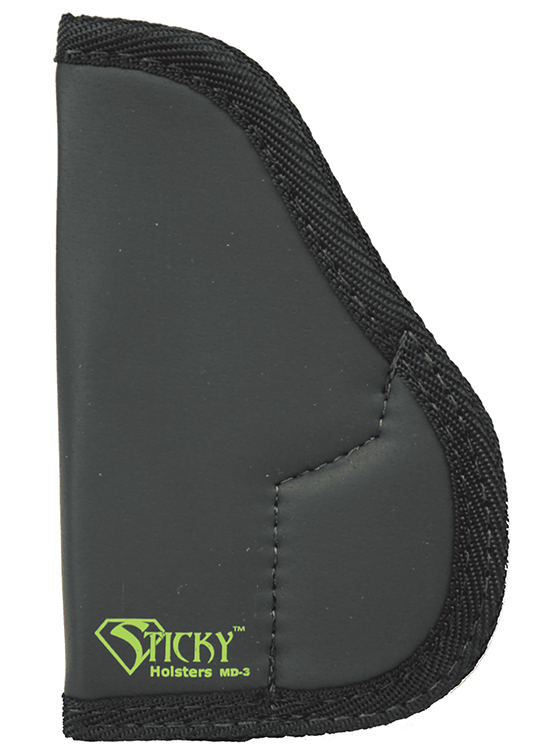 Sticky Holsters MD3 MD-3  Black/Green Latex Free Rubber Fits Walther PPK Ambidextrous