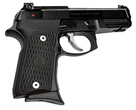 Langdon Tactical Tech LTT92CTJ Beretta 92 Elite Compact 9mm Luger 15+1 4.25" Stainless Target Crown Steel Barrel, Black Serrated Steel Slide, Black VZ G10 Grip, Optimized Trigger Bar  &  Trigger Job