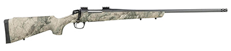 CVA CR6981 Cascade  Full Size 300 Win Mag 3+1, 24" Sniper Gray Cerakote Steel Threaded Barrel, Sniper Gray Cerakote Steel Receiver, Exclusive Realtree Rockslide Fixed w/SoftTouch Stock, Right Hand