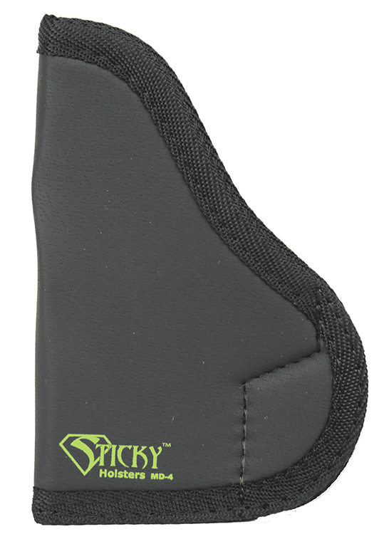 Sticky Holsters MD4 MD-4  Black/Green Latex Free Rubber Fits Med Semi-Auto Ambidextrous