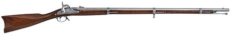 Traditions R186100 1861 Springfield  58 Cal Percussion 40" Stainless Round Barrel, Oiled Walnut Stock, Fixed Front Sight, Adjustable Rear Sight