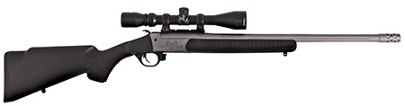 Traditions CRS-471130T Outfitter G3 Takedown 45-70 Gov 1rd 22", Stainless Cerakote Barrel/Rec, Black Synthetic Stock, Muzzle Brake, 3-9x40mm BDC Scope