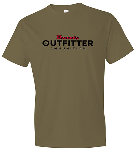 Hornady Gear 31361 Big Buck  Coyote Brown, Cotton Short Sleeve, Semi-Fitted, Small