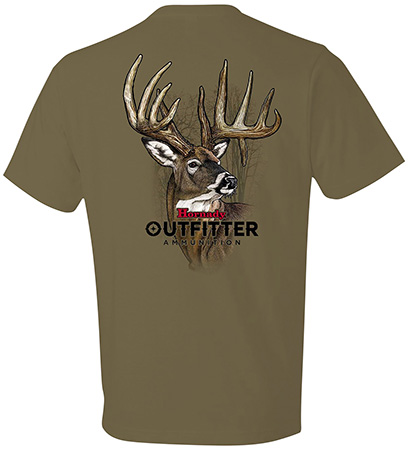 Hornady Gear 31366 Big Buck  Coyote Brown, Cotton Short Sleeve, Semi-Fitted, 3XL
