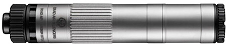 Dead Air MOJAVE9SIL Mojave 9 Modular 9mm 1.41" Silver Aluminum/Stainless Steel/Titanium 1/2"x28