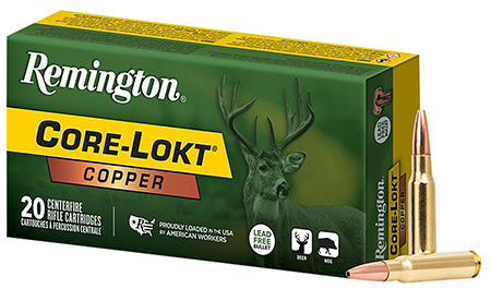 Remington Ammunition R27854 Core-Lokt Copper 308Win 150gr Copper Hollow Point 20 Per Box/10 Case