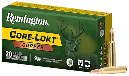 Remington Ammunition R27858 Core-Lokt Copper 300WinMag 180gr Copper Hollow Point 20 Per Box/10 Case