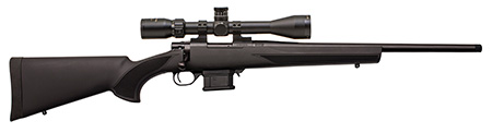 Howa HMA60804BGP M1500 Mini Action Compact 6mm ARC 5+1 20" Black Steel Barrel, Black Drilled  &  Tapped Steel Receiver, Black Fixed HTI Synthetic Stock, Nikko Stirling GamePro 4-12x40mm
