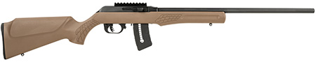 Rossi RS22W2111B RS22  22 WMR 10+1 21", Matte Black Barrel/Rec, Brown Fixed Monte Carlo Stock, Optics Mount