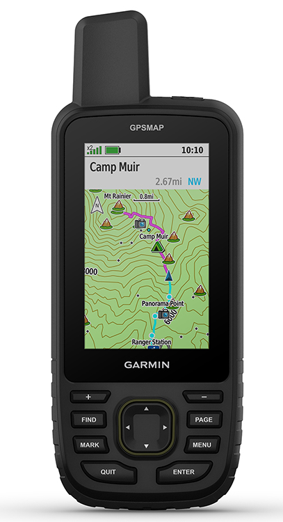 Garmin 0100281300 GPSMAP 67 Maps Up to 32GB/MicroSD Card Memory Black 3" Transflective Colot TFT Display, Compatible w/ Garmin Explore App  &  Garmin Connect Mobile Features Preloaded Maps