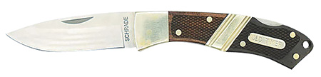 Old Timer 1181069 Mountain Beaver Jr.  2.50" Folding Drop Point Plain Mirror Polished 9Cr18MoV SS Blade, Ebony  &  Rosewood/Nickel Handle