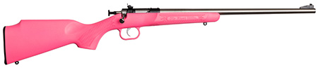 Crickett KSA2221 Youth  22 LR 1rd 16.12" Stainless Single Shot Barrel, Blued Stainless Steel Receiver, Pink Fixed Synthetic Stock, Right Hand