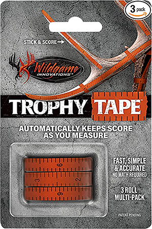 Wildgame Innovations WLD424 Trophy Tape  Orange 200" Long 3 Rolls Per Pack
