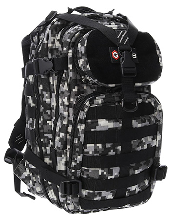 GPS Bags T1611BOBGD Bugout Bag Tactical Gray Digital 600D Polyester 2 Handguns