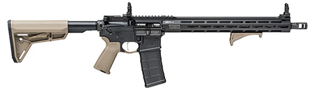 Springfield Armory STV916556FPLC SAINT Victor 5.56x45mm NATO 10+1 16", Black Rec, FDE Magpul SL Stock  &  Grip, Flip-Up Sights, Includes Magpul Angled Grip
