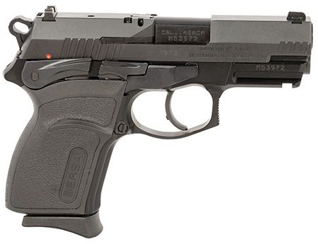 Bersa TPR45CM TPRC  Compact Frame 45 ACP 7+1 3.50" Black Steel Barrel, Matte Black Serrated Steel Slide  &  Aluminum Frame w/Picatinny Rail, Ambidextrous