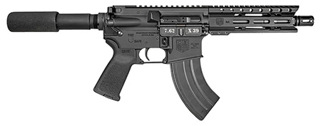 Diamondback DB1912O001 DB15  7.62x39mm 28+1 7", Black, Carbon Lower, 6" M-LOK Handguard, Padded Buffer Tube, Magpul Grip