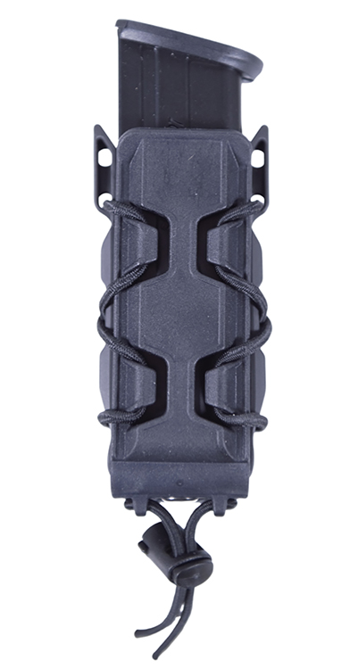 High Speed Gear 16PT01BK TACO V2 Mag Pouch Single, Black Polymer, Belt Clip/MOLLE U-Mount, Compatible w/ Pistol Mags