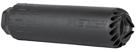 Huxwrx 2748 FLOW 762 TI  30 Cal (7.62mm), 6.70" Long 1.80" Diameter, Black Titanium, 5/8"-24 tpi DT Mount