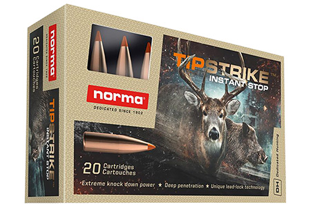 Norma Ammunition 20174352 Dedicated Hunting Tipstrike 308Win 170gr Polymer Tip 20 Per Box/10 Case
