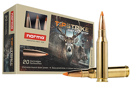 Norma Ammunition 20170362 Dedicated Hunting Tipstrike 7mm-08Rem 160gr Polymer Tip 20 Per Box/10 Case