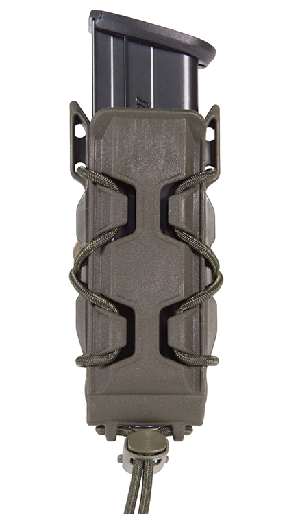 High Speed Gear 16PT01OD TACO V2 Mag Pouch Single, OD Green Polymer, Belt Clip/MOLLE U-Mount, Compatible w/ Pistol Mags