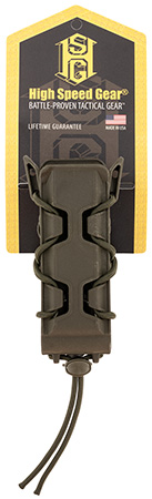 High Speed Gear 16PT01OD TACO V2 Mag Pouch Single, OD Green Polymer, Belt Clip/MOLLE U-Mount, Compatible w/ Pistol Mags