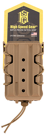 High Speed Gear 16TA01CB TACO V2 Coyote Brown Polymer, 2" Belt Clip/MOLLE U-Mount, Compatible w/ Rifle Mags