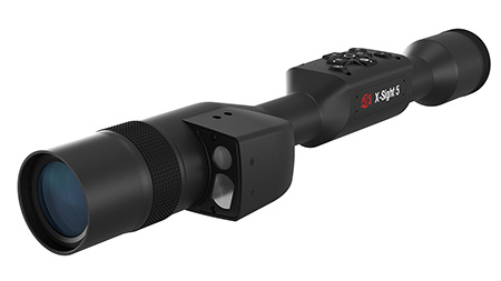 ATN DGWSXS5255LRF X-Sight 5 LRF Night Vision Rifle Scope Black Anodized 5-25x, 30mm Tube, Gen 5 Smart Mil Dot Reticle