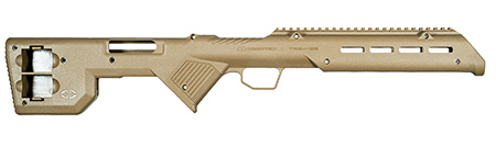 Desert Tech TRK22FDE TREK-22 Rifle Chassis Flat Dark Earth Synthetic Fixed Bullpup Fits Ruger 10/22 26.75" OAL