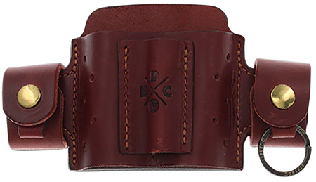 1791 Gunleather MNASMFCHNA EDC Mini Action Snap OWB Chestnut Leather Belt Loop Ambidextrous
