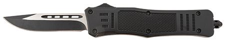 Steel River Knives T618BDP Spartan  Medium 3.25" Drop Point Plain Black/Silver 440C SS Blade/ 4.50" Black Aluminum Zinc Alloy Handle