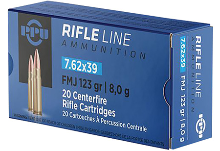 TR & Z PP739F Metric Rifle Rifle Line 7.62x39mm 123 gr Full Metal Jacket 20 Per Box/ 50 Case