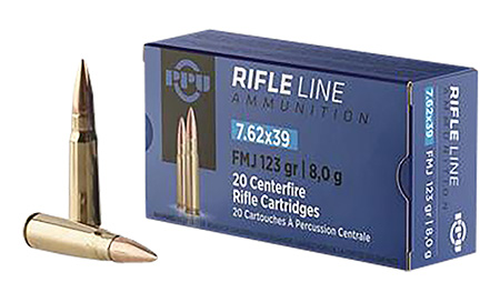 TR & Z PP739S Metric Rifle Rifle Line 7.62x39mm 123 gr Round Nose Soft Point 20 Per Box/ 50 Case