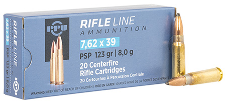 TR & Z PP739P Metric Rifle Rifle Line 7.62x39mm 123 gr Pointed Soft Point 20 Per Box/ 50 Case