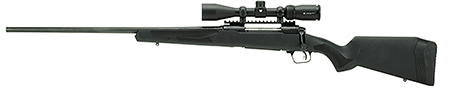 Savage Arms 58131 110 Apex Hunter XP 400 Legend 4+1 18" Carbon Steel, Black, Synthetic AccuFit Stock, Vortex Crossfire II 3-9x40mm Scope Left Hand