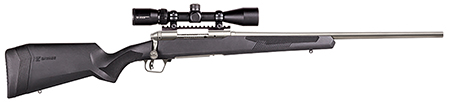Savage Arms 58132 110 Apex Storm XP 400 Legend 4+1 18" Carbon Steel, Stainless Barrel/Rec, Black Synthetic AccuFit Stock, Vortex Crossfire II 3-9x40mm Scope