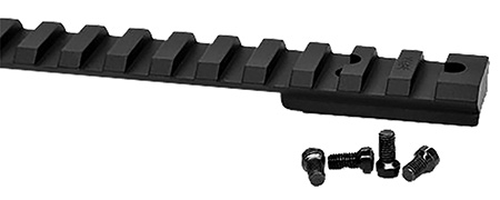 Warne V48420MOA Vapor Picatinny Rail Black Anodized Aluminum Ruger American Short Action, 20 MOA