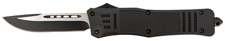 Steel River Knives T620BDP Spartan  3.75" Drop Point Black/Silver 440C SS Blade 5.5" Aluminum Zinc Alloy Handle