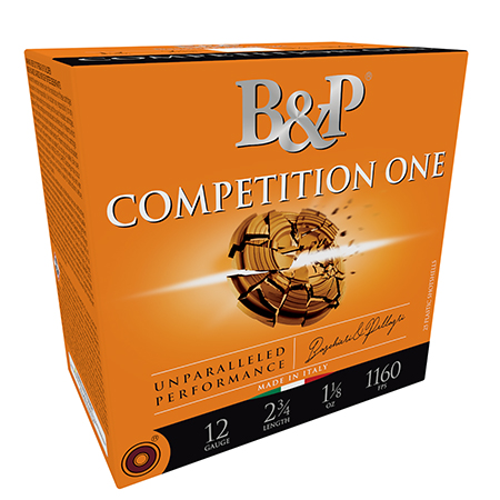 B & P Ammunition 12B1CP9 Competition One  12Gauge 2.75" 1oz 9Shot 25 Per Box/10 Case