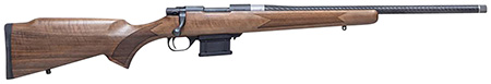 Howa HWHCF6ARC M1500 Mini Action Hunter 6mm ARC 5+1 20" Black Carbon Fiber Wrapped Barrel, Black Drilled  &  Tapped Steel Receiver, Walnut Fixed Stock, Right Hand